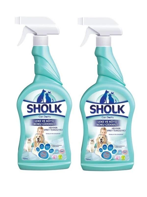 AKSESUAR VE BAKIM ÜRÜNLERİSLEEPYcopy017.03.0018SHOLK EVCİL HAYVAN LEKE VE KOKU GİDERİCİ SPREY 750 ML -2'Lİ-SHOLK EVCİL HAYVAN LEKE VE KOKU GİDERİCİ SPREY 750 ML -2'Lİ-