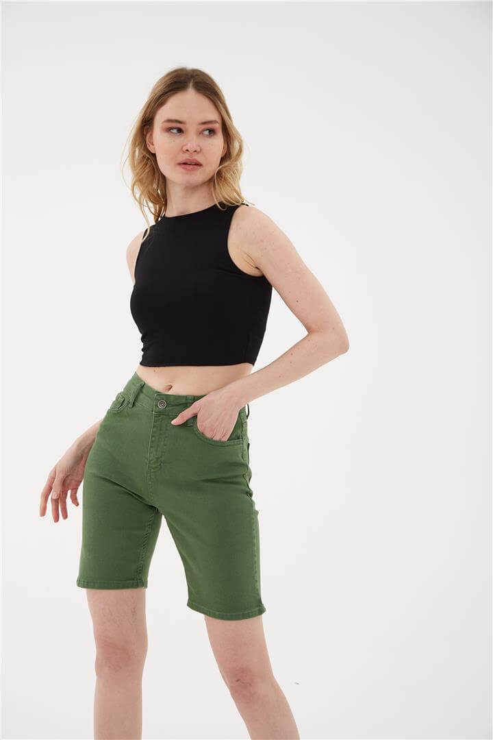 Kolsuz Crop Bluz Siyah | Fashion Friends