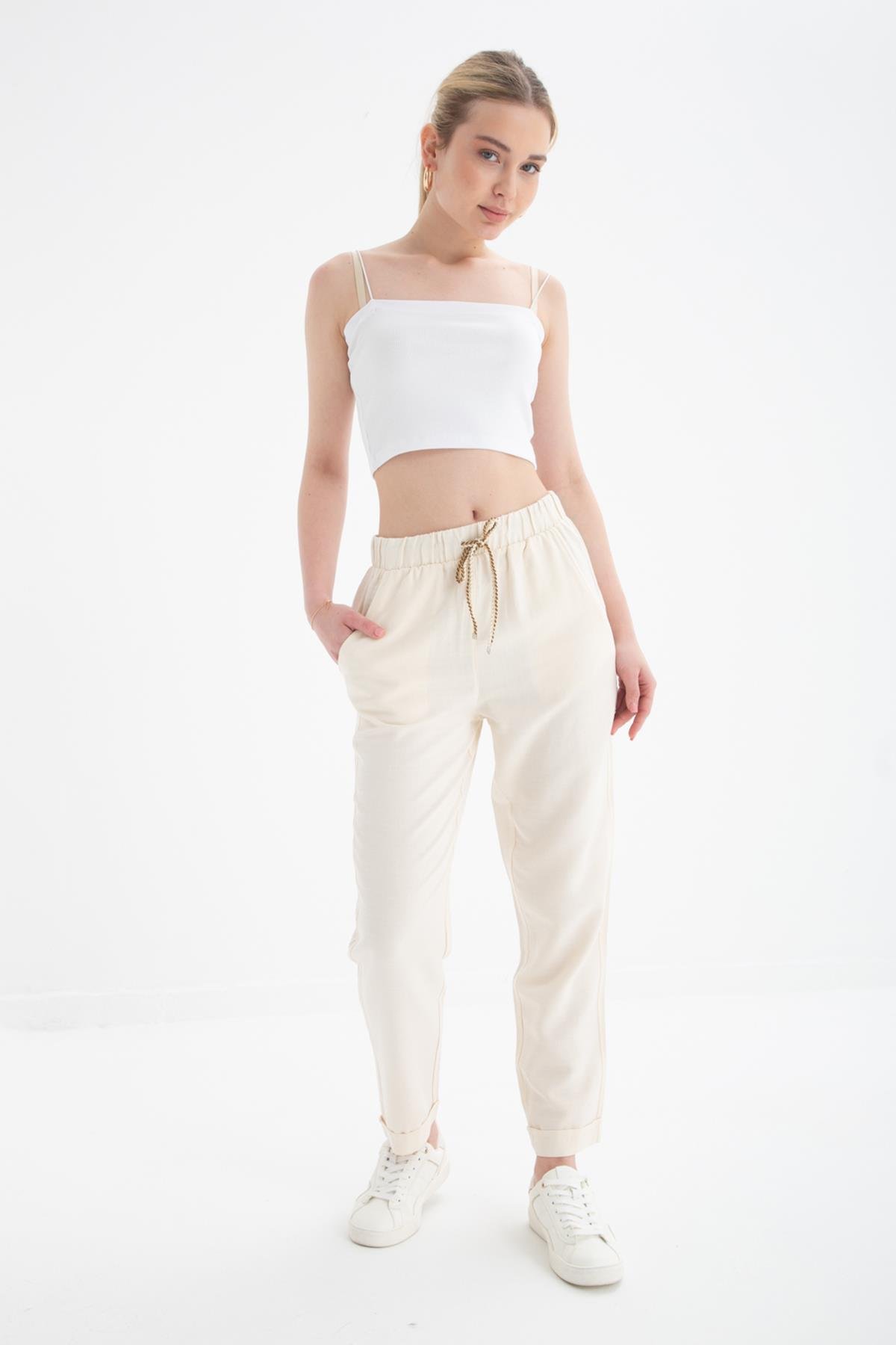 Rahat Pantolon Natural | Fashion Friends
