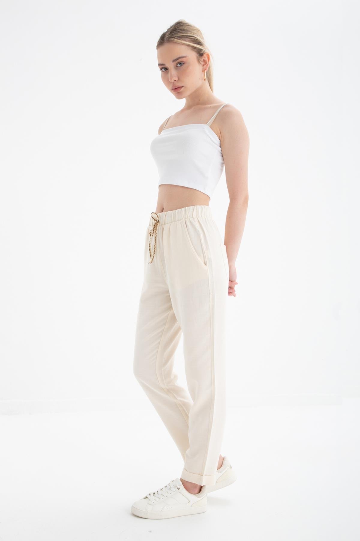 Rahat Pantolon Natural | Fashion Friends