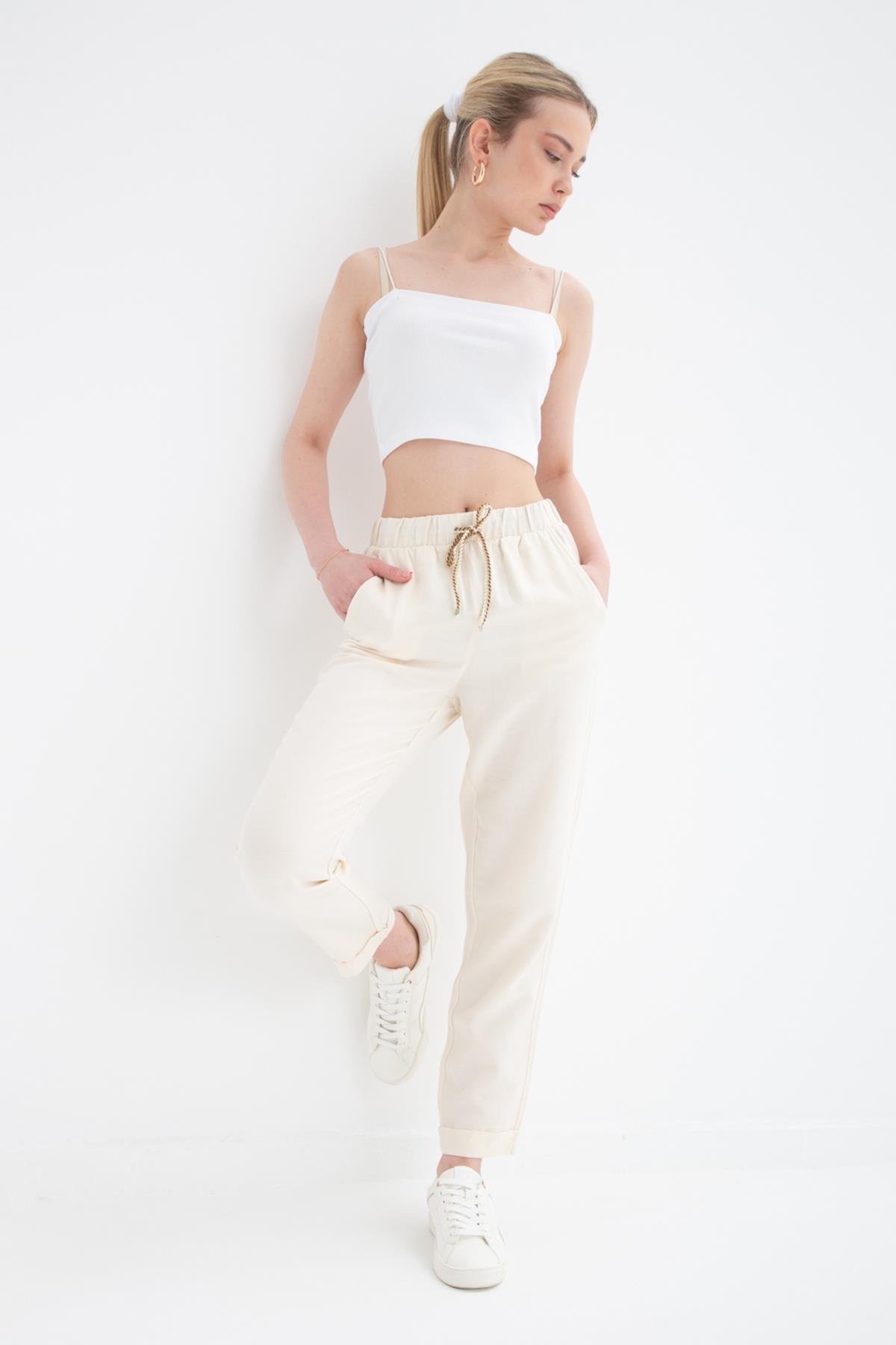 Rahat Pantolon Natural | Fashion Friends