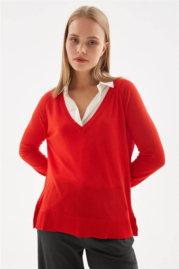 V Yaka Kazak Coral | Fashion Friends