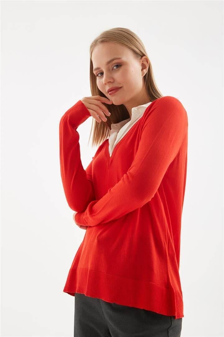 V Yaka Kazak Coral | Fashion Friends