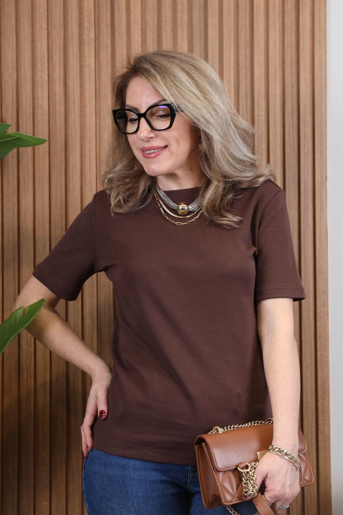 Coton Kahve T-shirt