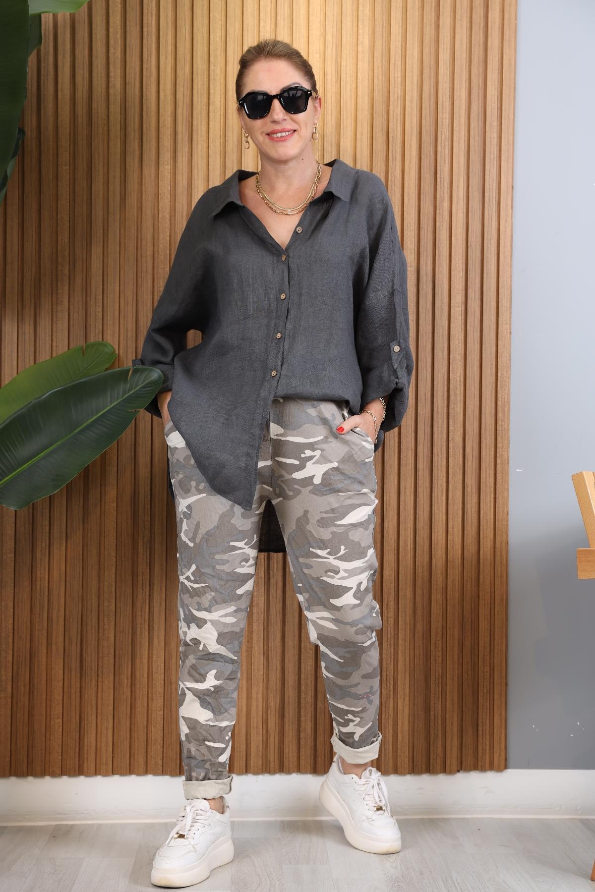 İthal Kamuflaj Model Vizon Pantolon