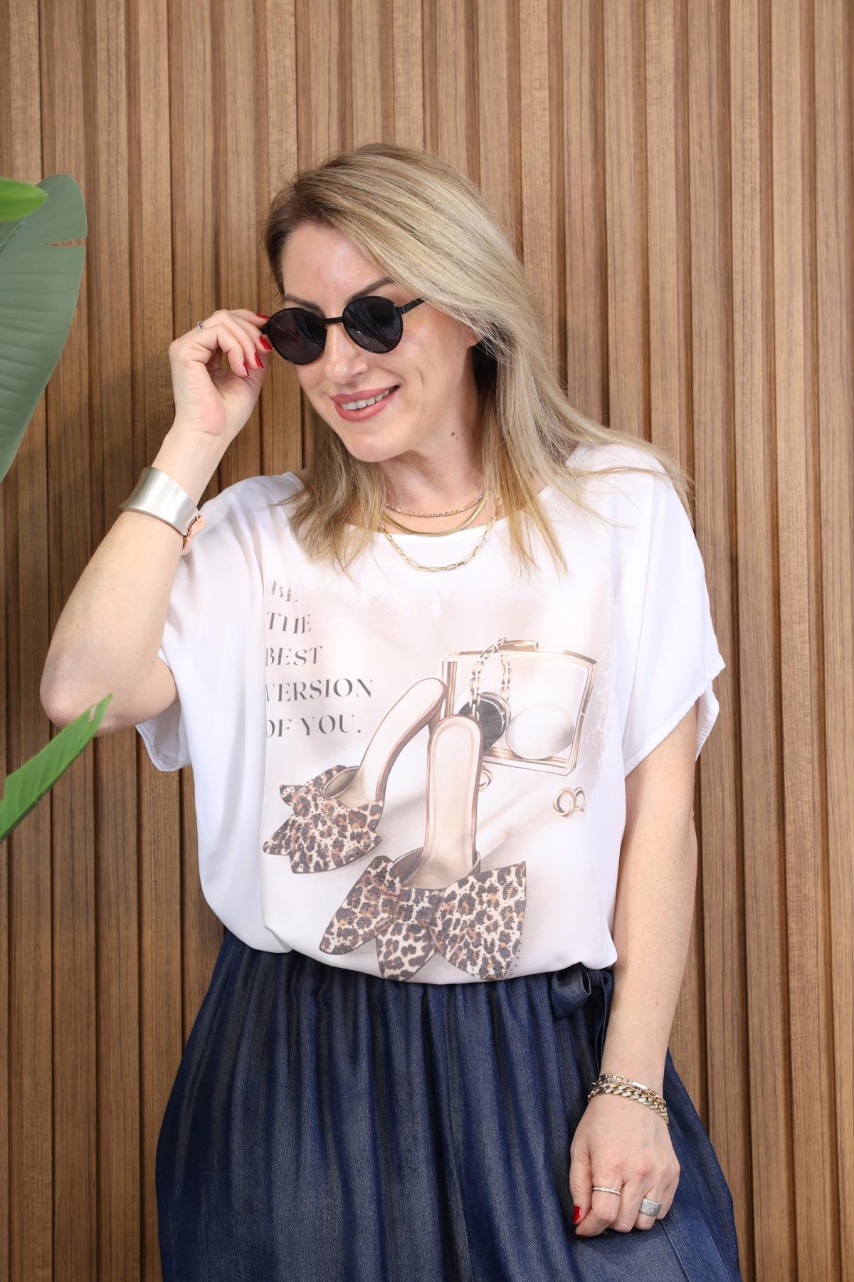 İthal Viskon Leo Ayakkabı Model Bluz
