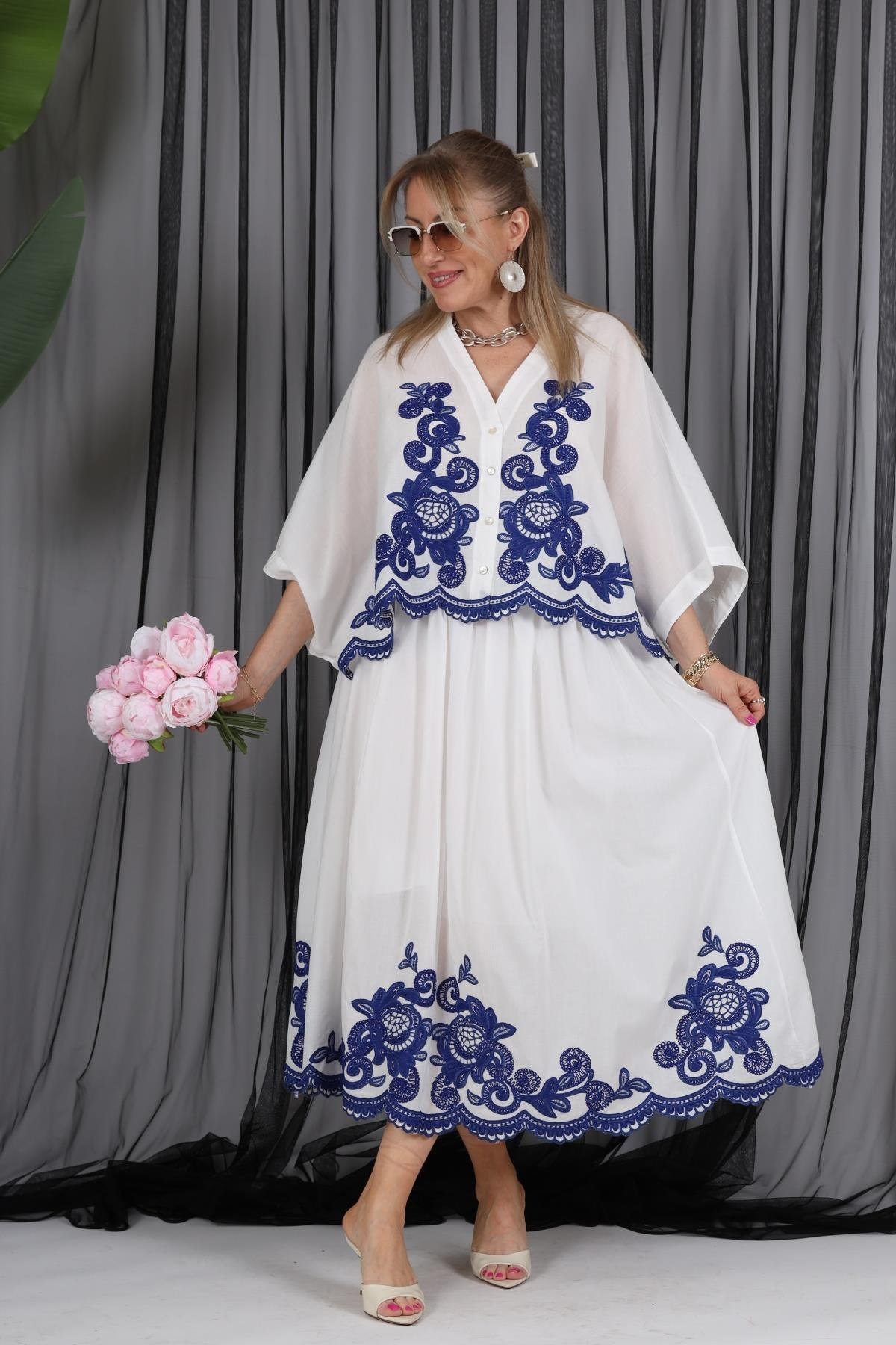 Nakış Detay Oversize Takım