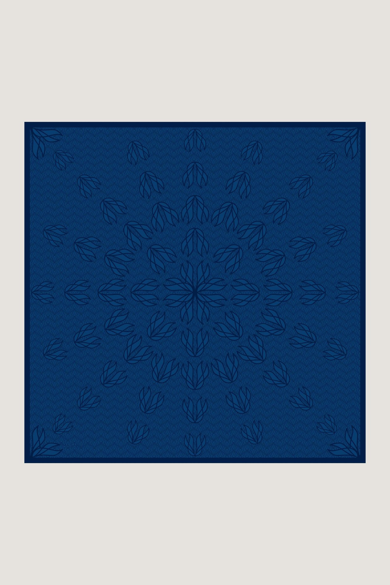 LAVİ TİVİL İPEK EŞARP 90*90 CM - LACİVERT