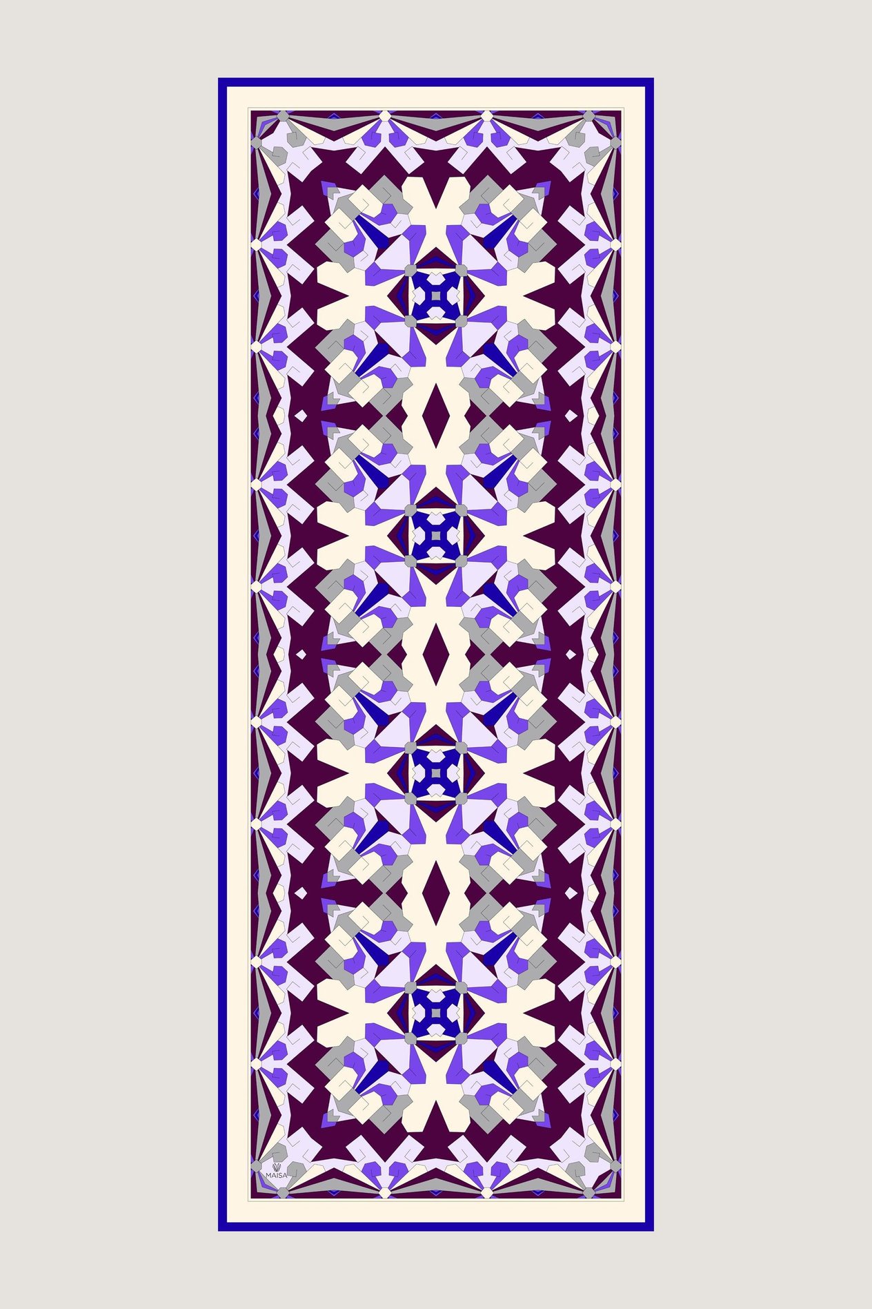 TARA PAMUK İPEK ŞAL 70*190 CM - MOR