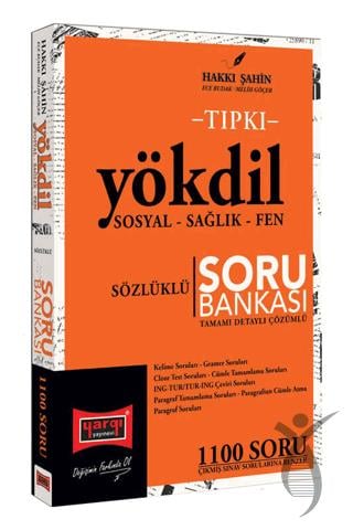 2024 Tıpkı YÖKDİL Sosyal - Sağlık - Fen Sözlüklü Tamamı Detaylı Çözümlü Soru Bankası