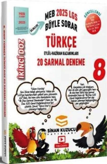 2025 8. Sınıf LGS İkinci Doz Sarmal Branş Denemeleri Türkçe