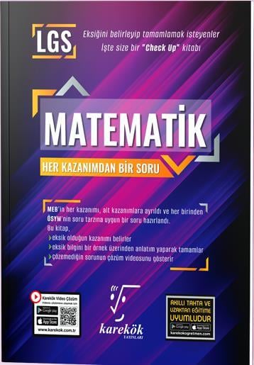 8. Sınıf Her Kazanımdan Bir Soru Matematik