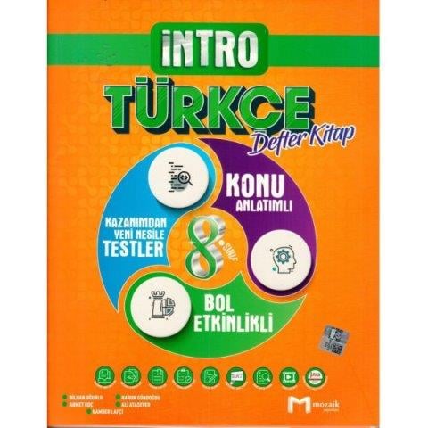 8.Sınıf Türkçe İntro Defter Kitap 