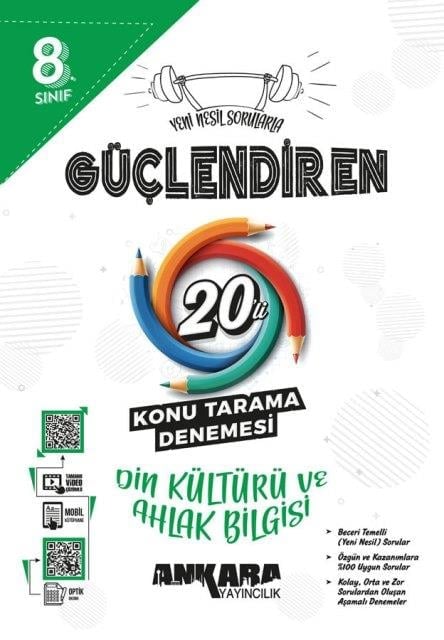 8. Sınıf LGS Din Kültürü ve Ahlak Bilgisi Güçlendiren 20 Konu Tarama Denemesi 