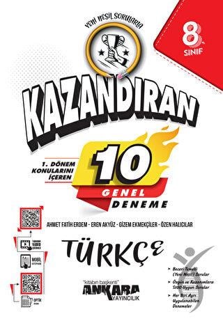 8.Sınıf LGS Türkçe 1. Dönem Kazandıran 10 Genel Deneme