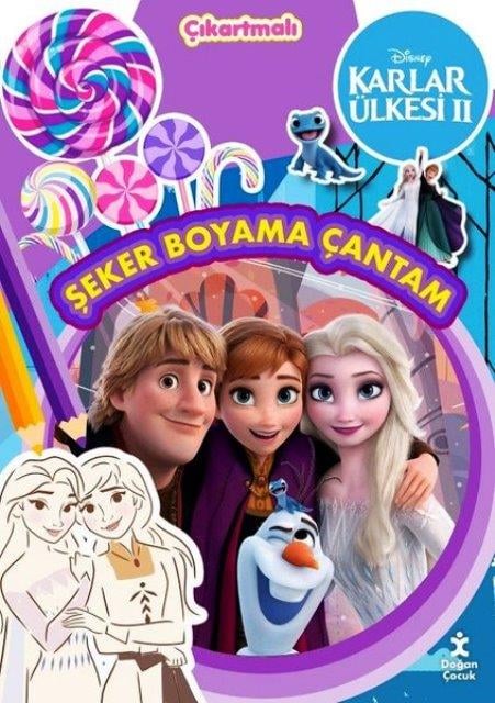 Disney Karlar Ülkesi 2  Şeker Boyama Çantam  Çıkartmalı
