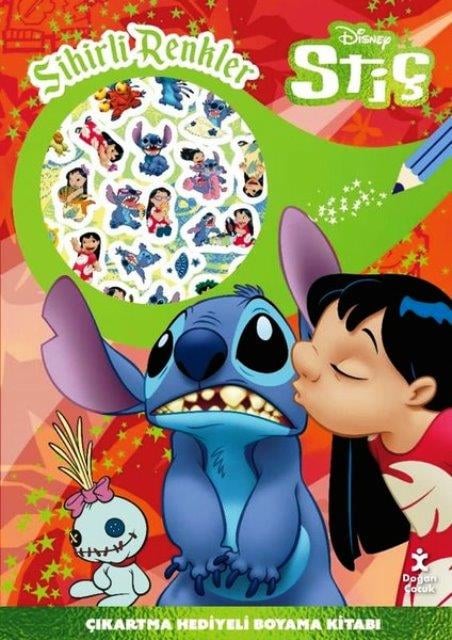 Disney Stiç Sihirli Renkler Çıkartma Hediyeli Boyama Kitabı