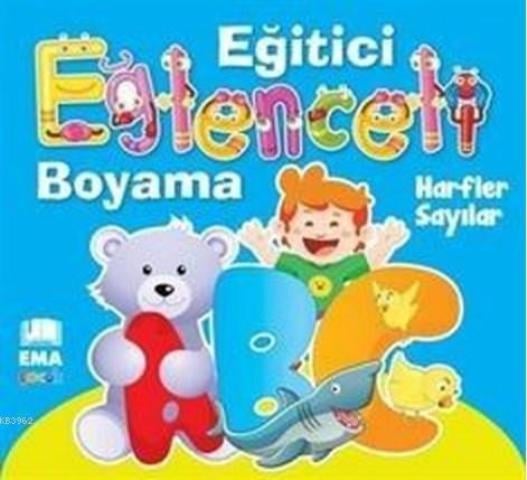 Eğlenceli Bilgili Boyama - Harfler-Sayılar