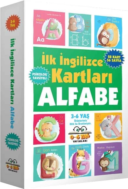 İlk İngilizce Kartları Alfabe 3-6 Yaş