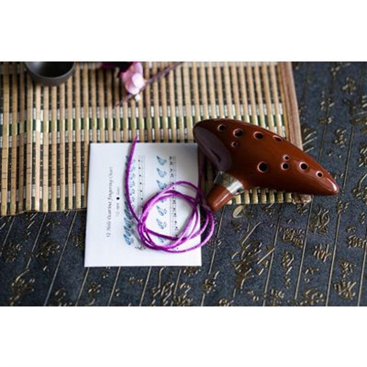 HermaNN Mayer HMO12BR PRO Seramik Alto Ocarina - KAHVERENGİ