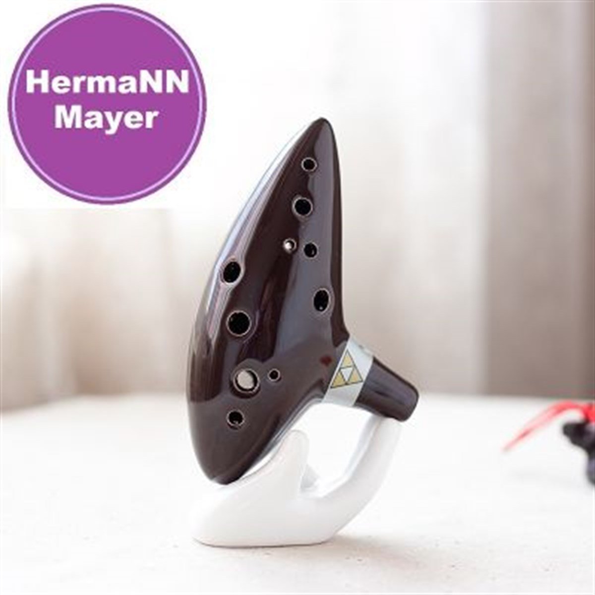 HermaNN Mayer HMO12BR PRO Seramik Alto Ocarina - KAHVERENGİ