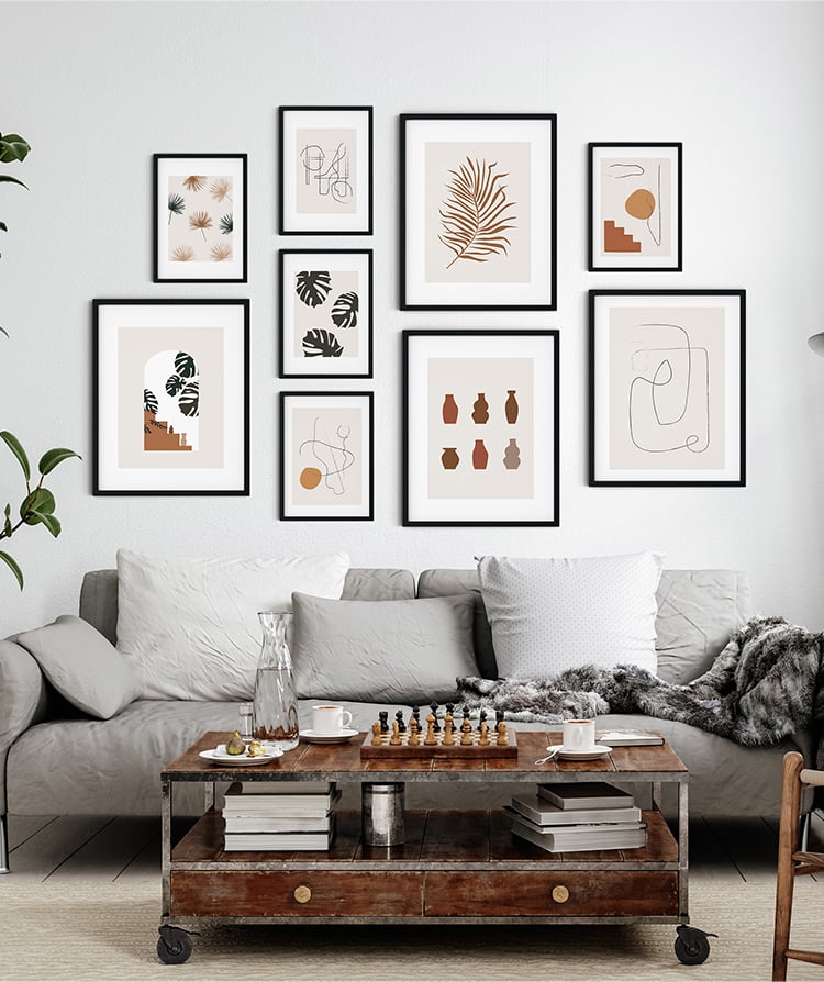 Abstract Boho No.9 Poster