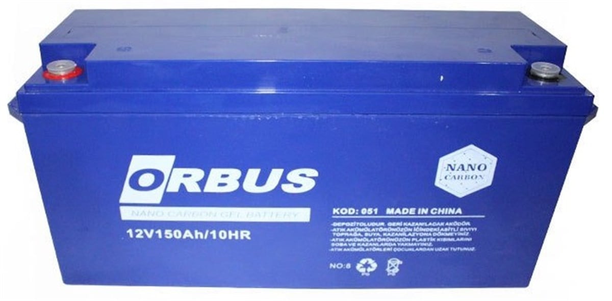 Orbus Solar Jel Akü 12v 150 Ah