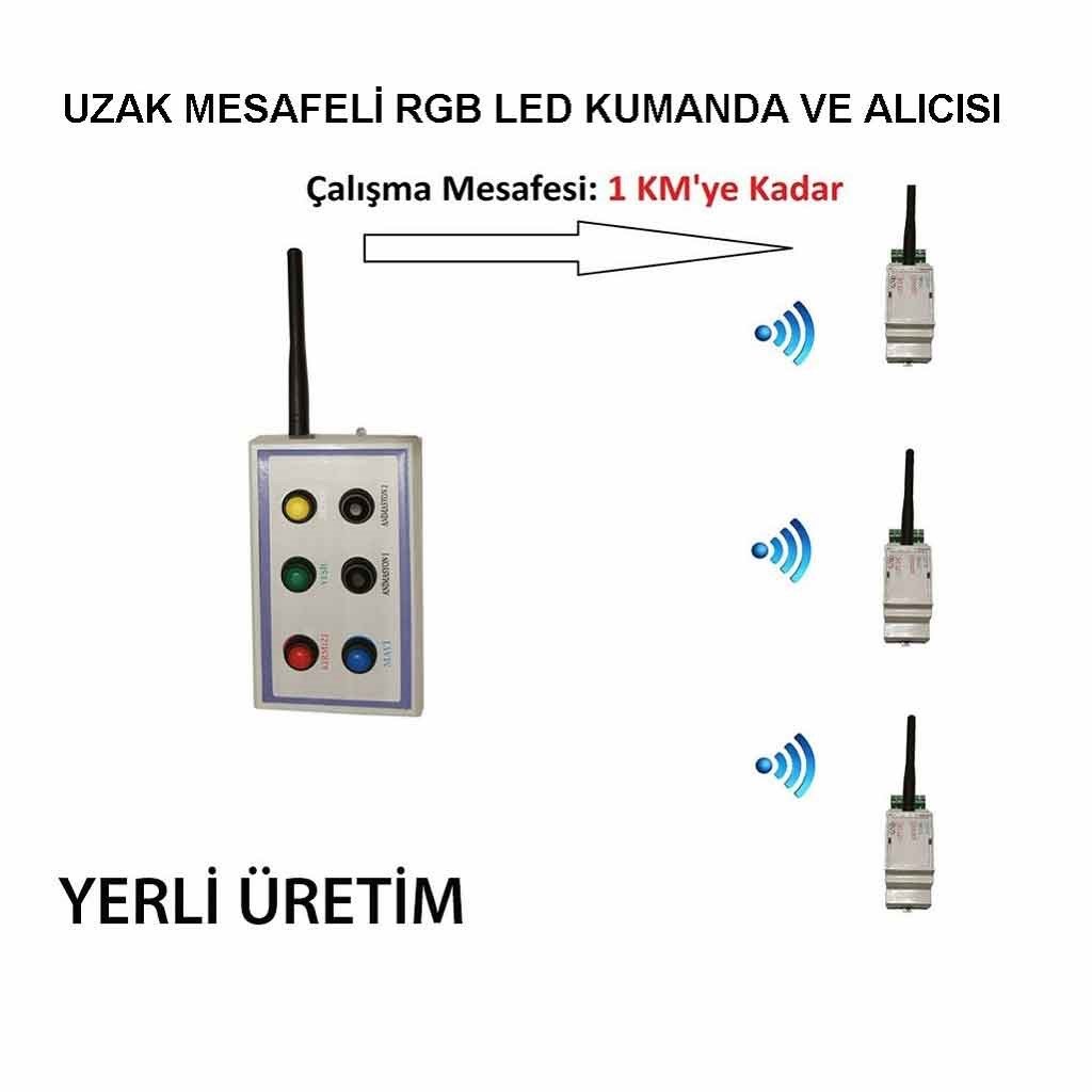 Uzak Mesafeli Rgb Uzaktan Kumanda Seti 1 km