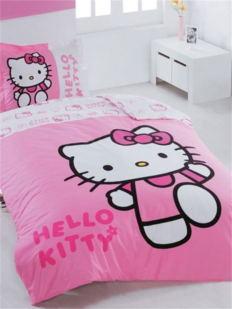 Hello Kitty Lisanslı Tek Kişilik Nevresim Takımı