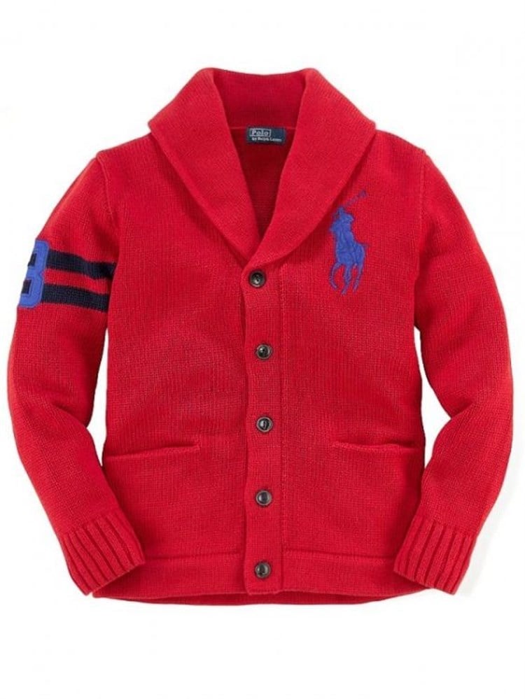 Ralph Lauren Hırka - Kırmızı Şal Yaka