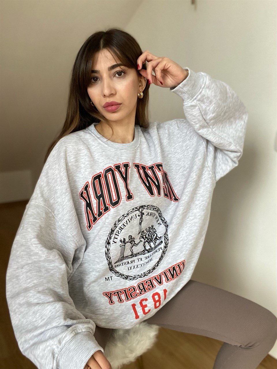 Orijinal Marka New York Sweatshirt GausSWEATSHIRTGU00048