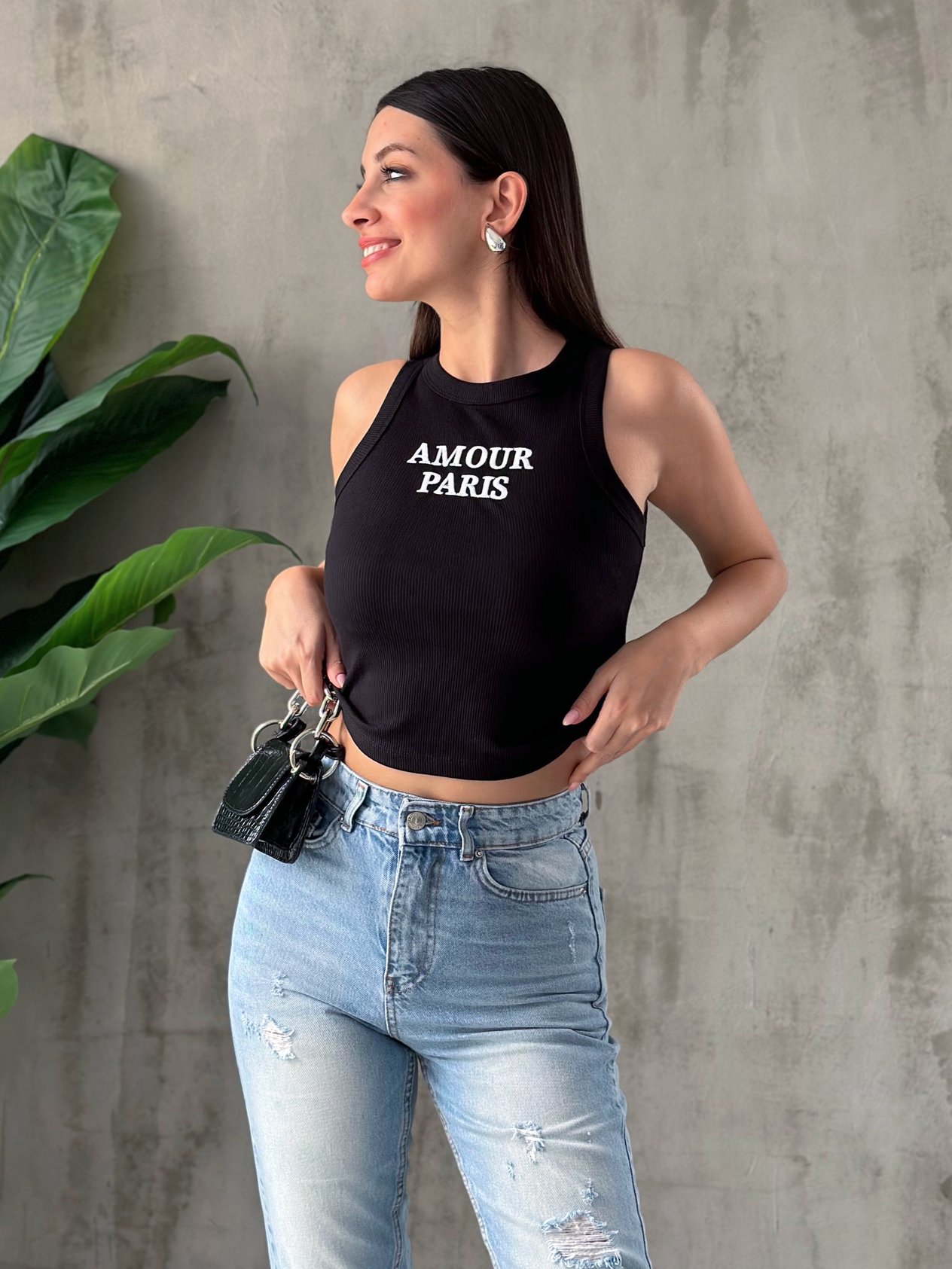 Yüzücü Amour Paris Atlet Siyah