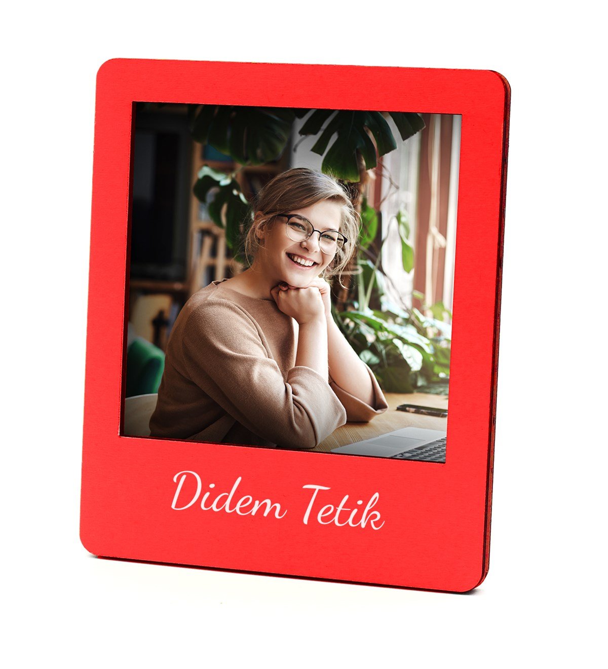Kadınlar Gününe Özel Tasarım Kupa & Kişiye Özel Fotoğraf Çerçevesi & Nestle Çikolata & Gümüş Renk Kaplama Melek Kolye