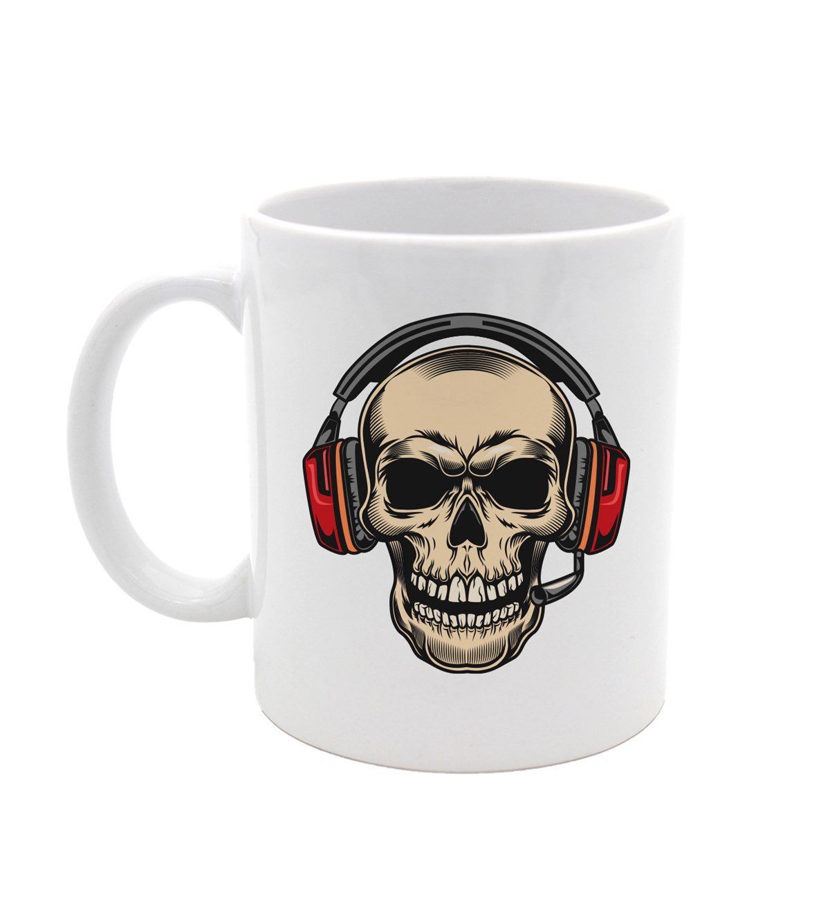 Özel Tasarımlı Kulaklıklı Kuru Kafa Kupa & French Press & 250 Gram Jacobs Monarch Filtre Kahve Hediye Seti