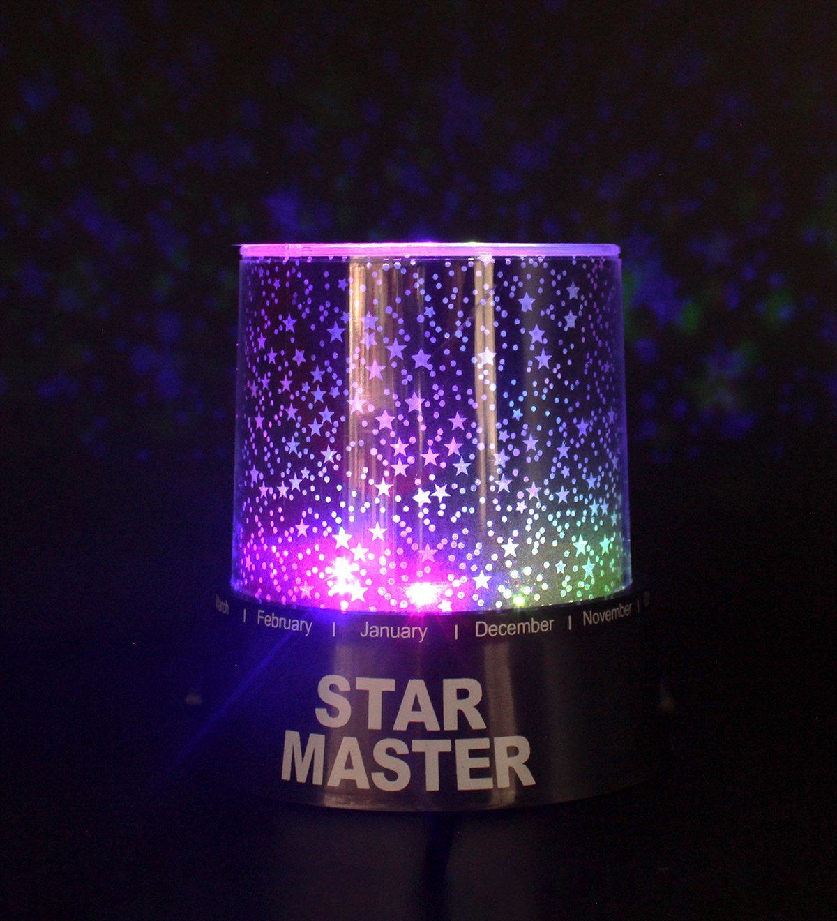 Star Master Yıldız Yansımalı Gece Lambası & Gümüş Kaplama Melek Kolye