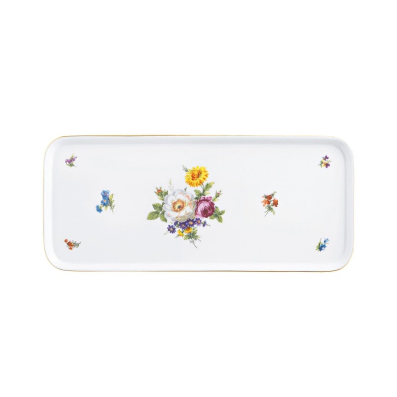 FURSTENBERG Pasta Tabağı Dikdörtgen 32 cm  ALT FURSTENBERG BUNTE BLUME