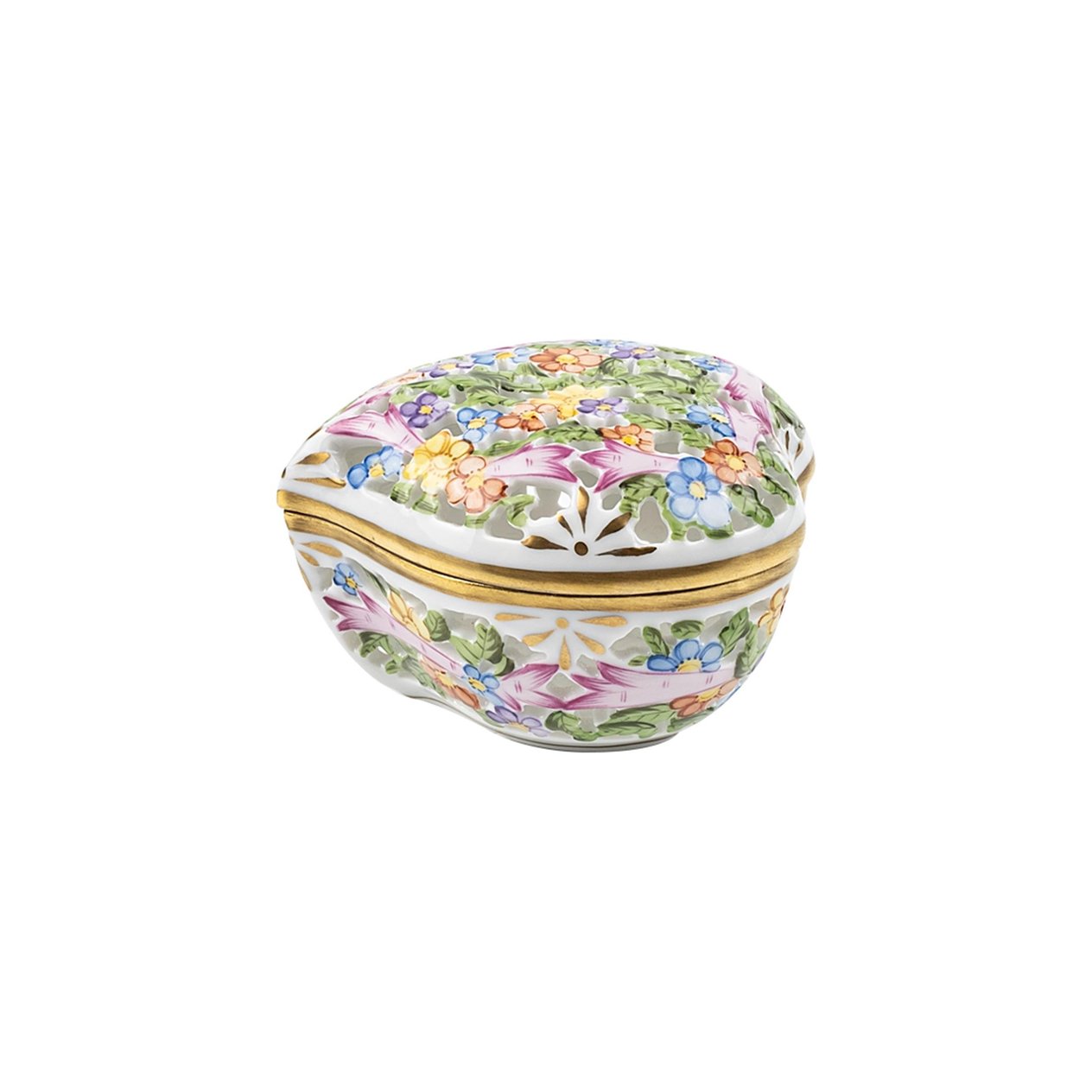 HEREND Bonbonier 7cm C Color Green