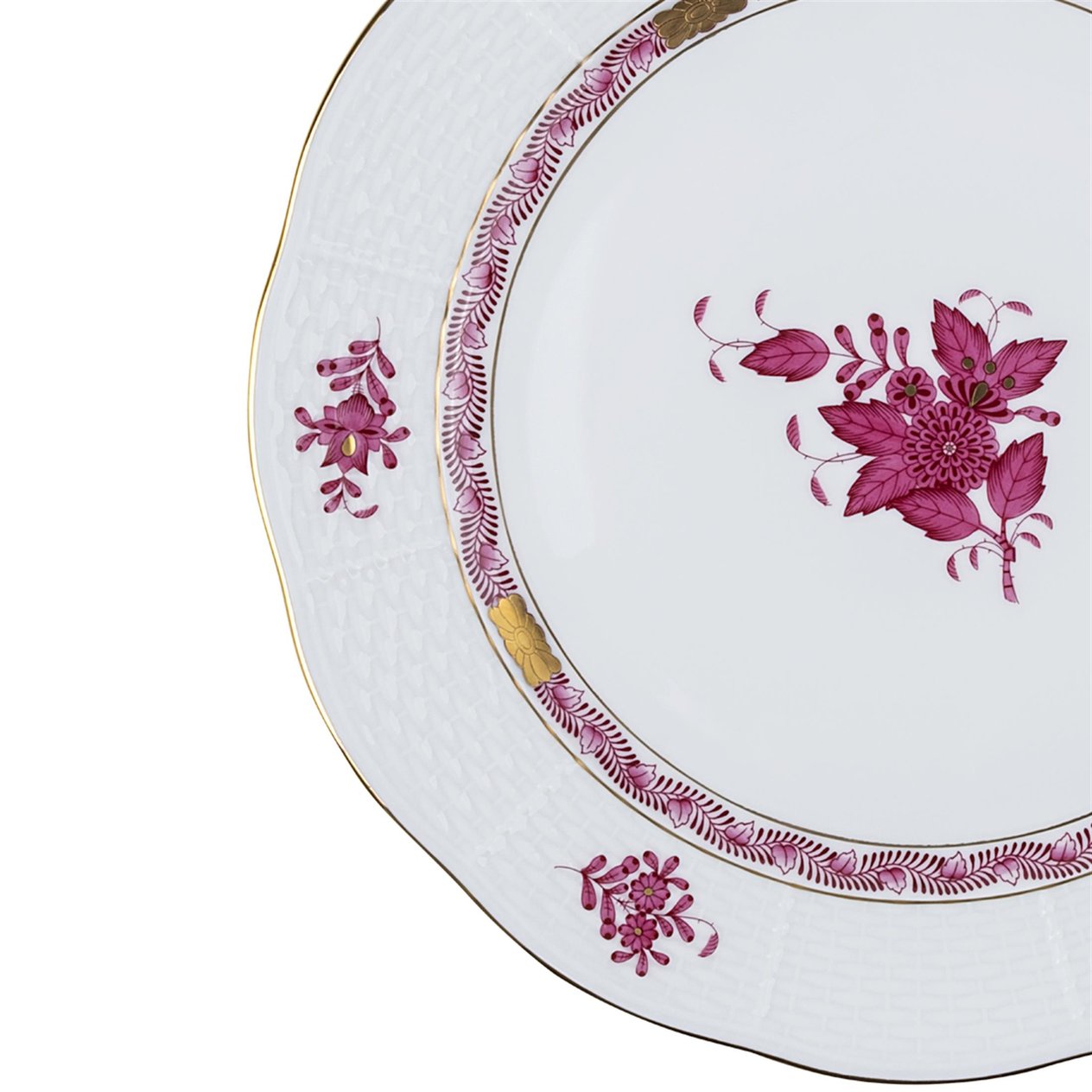 HEREND Yemek Servis Tabağı 25,5cm Apponyi Pembe