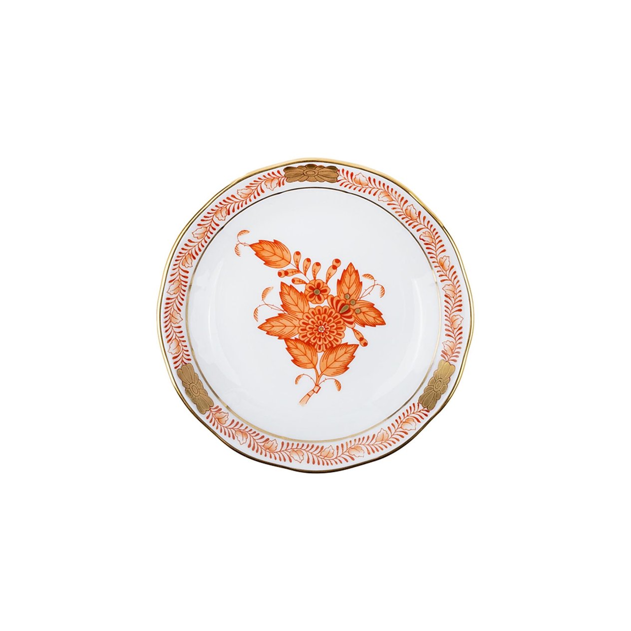 HEREND Yuvarlak Küçük Lokumluk 9,5cm Apponyi Turuncu
