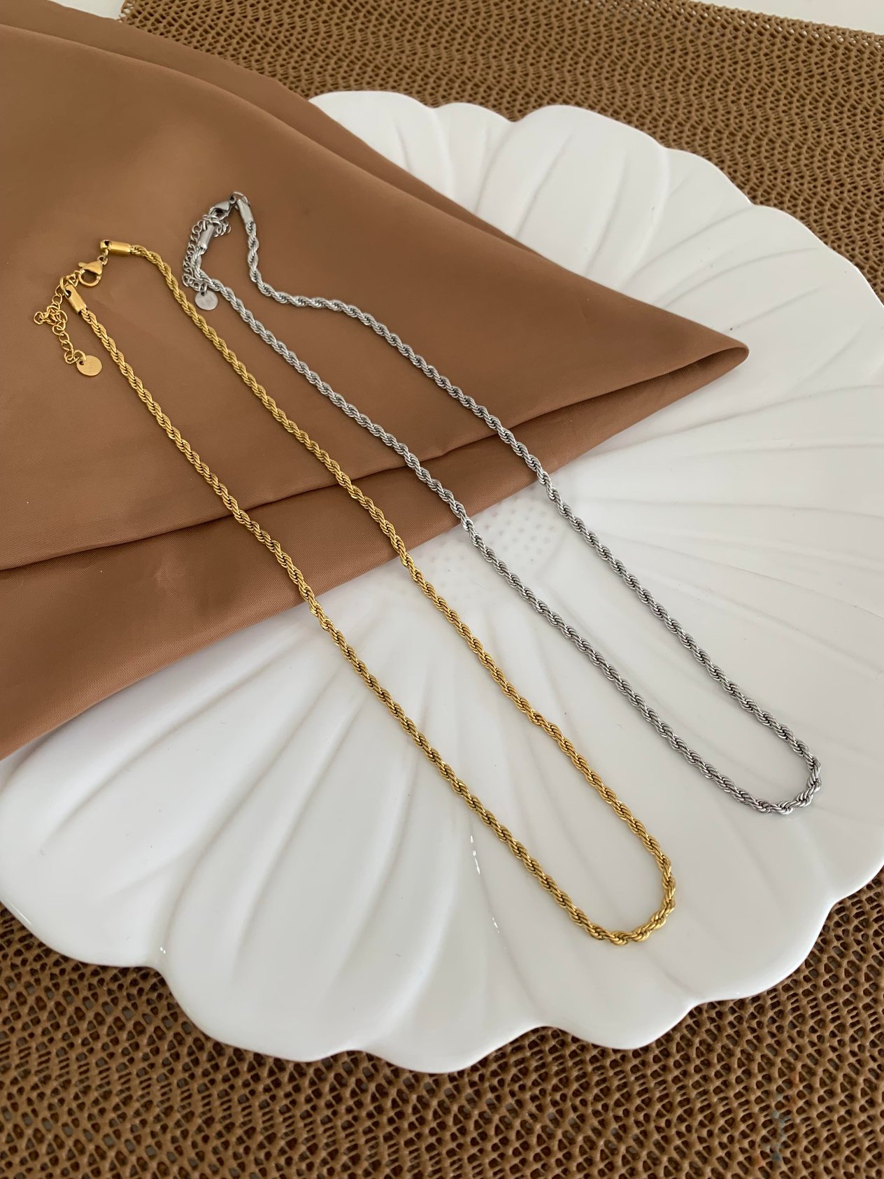 Çelik 2mm 45 cm Burgu Zincir Kolye