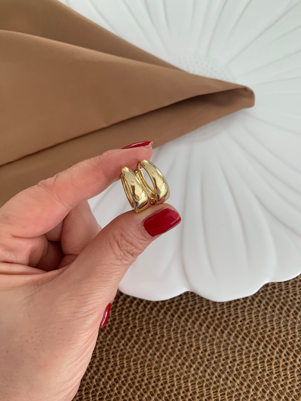 Vip 14k Boru Plaka Halka Küpe