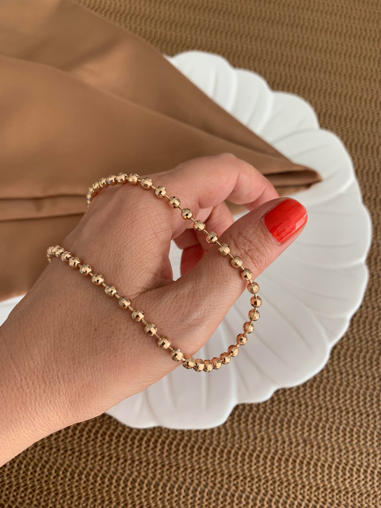 Vip Pırıltılı Disko Top Kolye