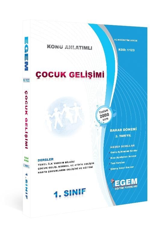 1. SINIF ÇOCUK GELİŞİMİ(BAHAR DÖNEMİ) KONU ANLATIMLI SORU BANKASI(2.Yarıyıl)