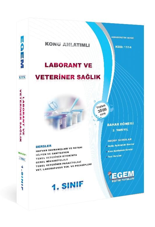 1. SINIF LABORANT (BAHAR DÖNEMİ) KONU ANLATIMLI SORU BANKASI (2. Yarıyıl)