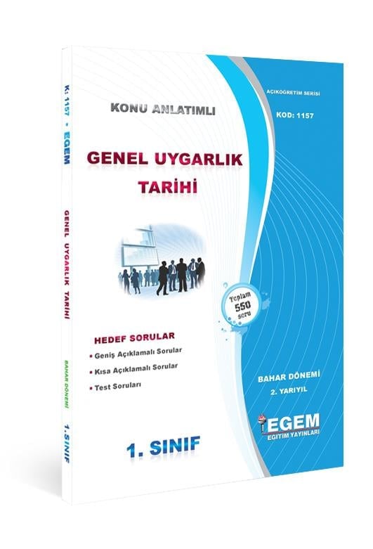 AÖF GENEL UYGARLIK TARİHİ(BAHAR DÖNEMİ) KONU ANLATIMLI SORU BANKASI(2.Yarıyıl)