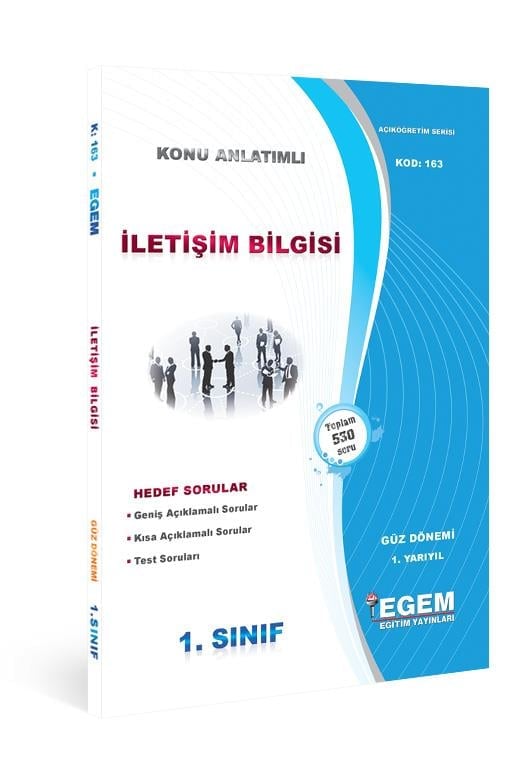 AÖF İletişim Bilgisi Konu Anlatımlı Soru Bankası