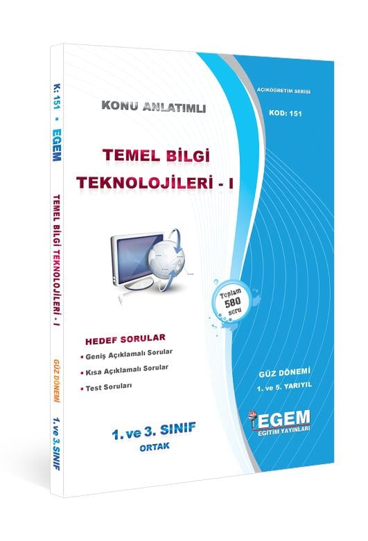 AÖF Temel Bilgi Teknolojileri-I Konu Anlatımlı Soru Bankası 