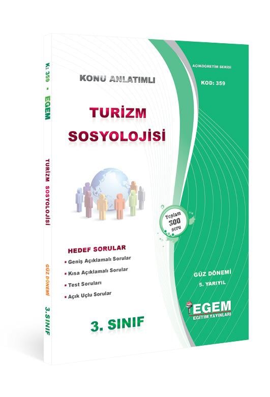 AÖF Turizm Sosyolojisi Konu Anlatımlı Soru Bankası 
