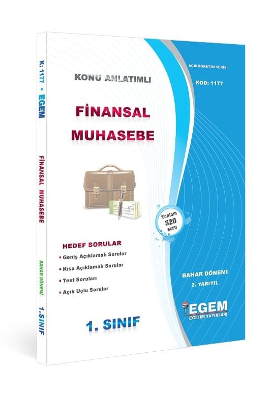 Egem Yayınları Aöf Finansal Muhasebe Konu Anlatımlı Soru Bankası