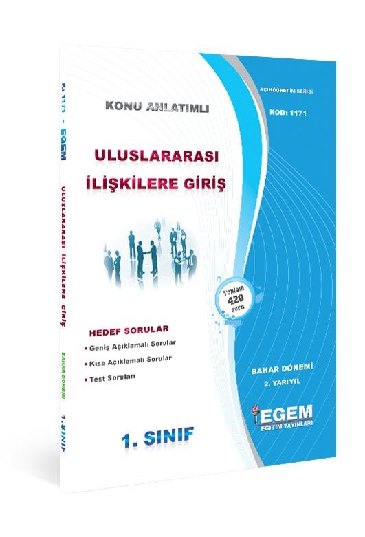 ULUSLARARASI İLİŞKİLERE GİRİŞ(BAHAR DÖNEMİ) KONU ANLATIMLI SORU BANKASI(2.Yarıyıl)